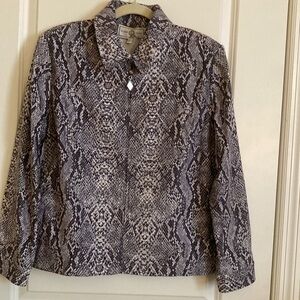 St. John Sport Women's Jacket - Black and gray EUC